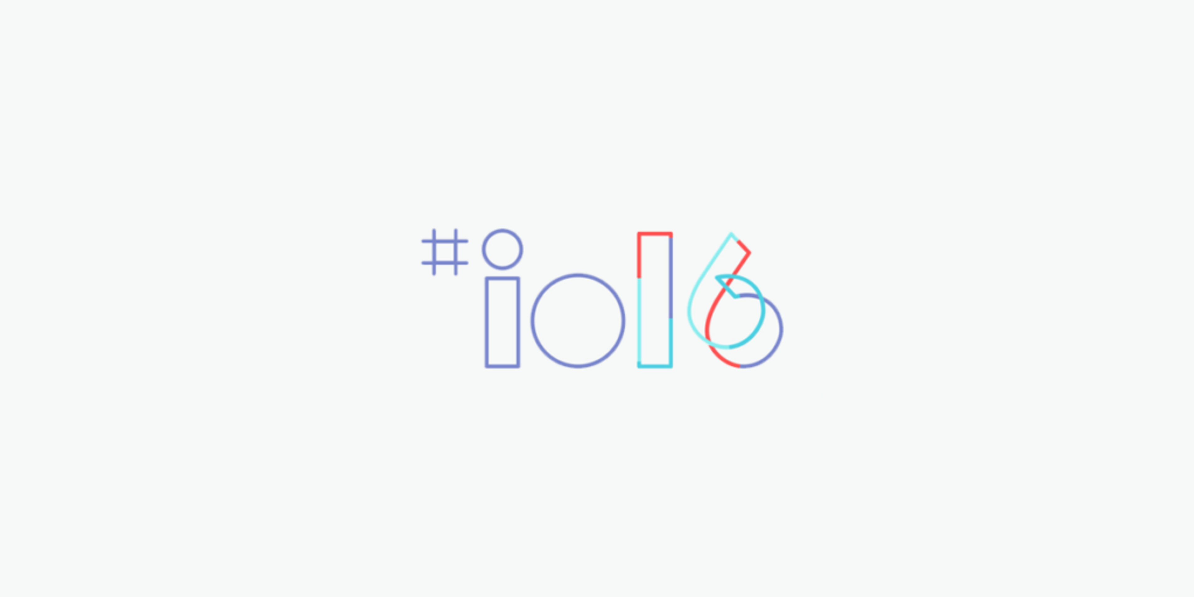 Logo from Google's I/O 2016 event reflecting prevalent themes of AI and IoT development